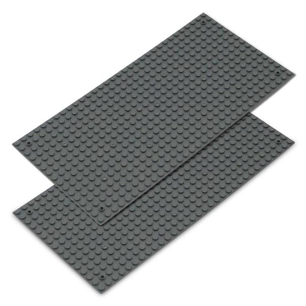 Katara Byggetavle sæt med 2 stk. 12x25cm / 16x32 pinde, mørkegrå