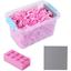 Katara Bouwstenen - 520 stuks met doos en grondplaat, roze