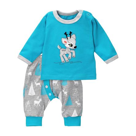 Koala Baby 2tlg Set Shirt + Hose Rentier - by Koala Baby grau türkis