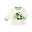 Baby Sweets Shirt Langarm Happy Panda grün weiß
