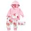 Baby Sweets 3tlg Set Pullover + Hose + Stirnband Lieblingsstücke rot weiß rosa
