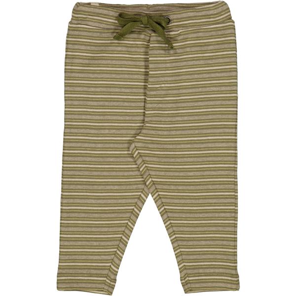 Wheat Pantalon souple Manfred heather green stripes 
