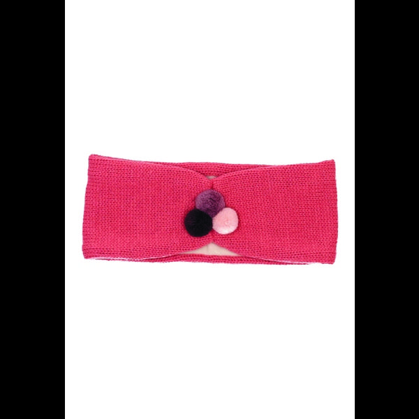 Sterntaler Strick-Stirnband Bommel rosa