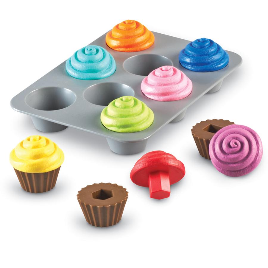 Learning Resources ® Smart Snacks® Cupcakes för sortering av former