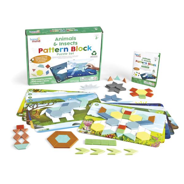 Learning Resources ® Eläinten ja hyönteisten kuvio palapeli lohko Puzzle