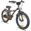 PROMETHEUS BICYCLES ® Børnecykel 18", Black-Matt Orange med støttehjul