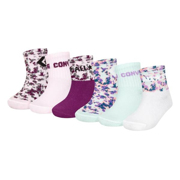 Converse Pack med 6 strumpor Camouflage rosa