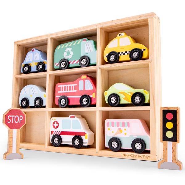 New Class ic Toys Speelgoedauto's incl. houten kist