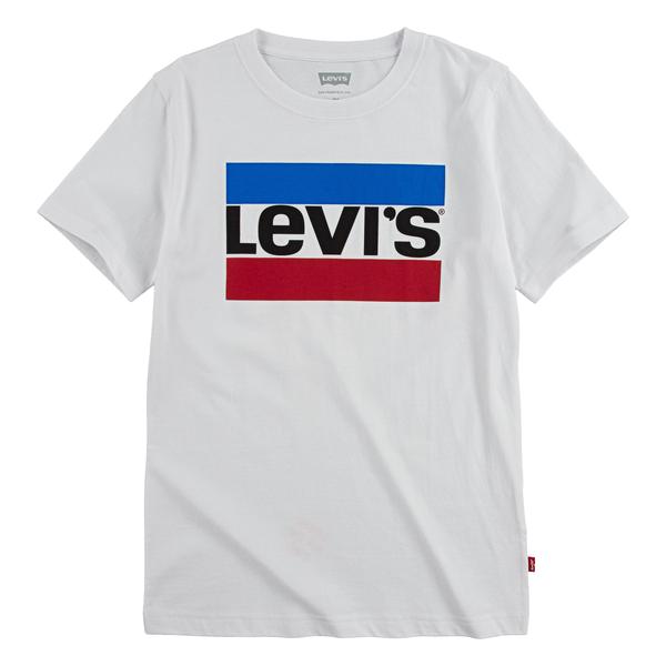 Levi's® T-shirt med logotyp Boy vit