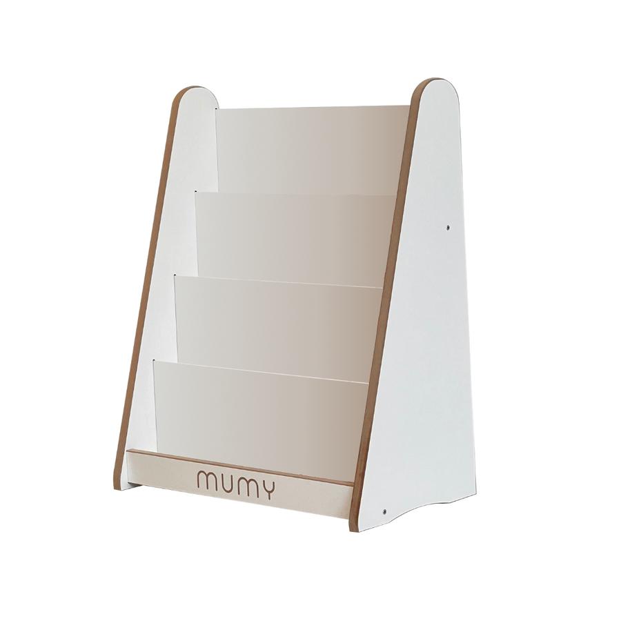 mumy™ boekenkast easyTALL wit / natuur