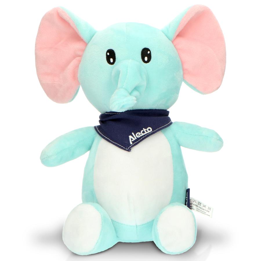 Alecto ® Mjuk leksak med lugnande ljud och nattljus, elefant