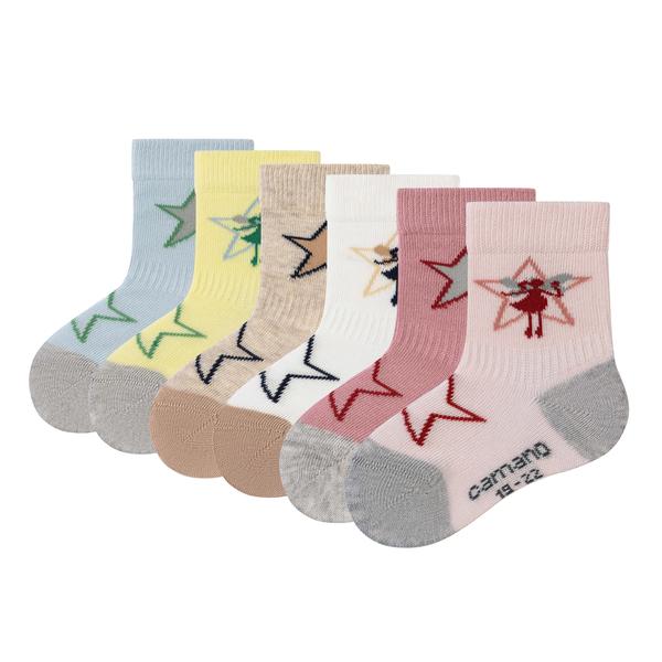 Camano Baby Socks 6-Pack Rose