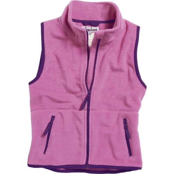  Playshoes  Fleece vest contrasterend roze