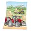 babybest® Fleecehuopa Traktori 130 x 160 cm