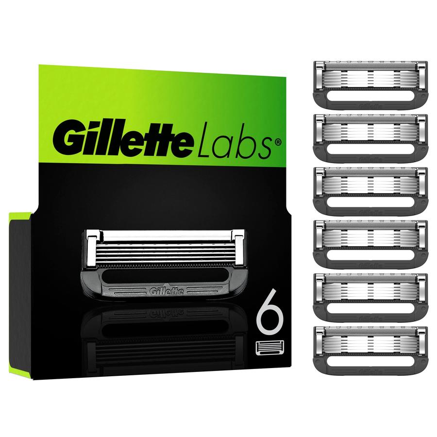 Gillette Labs System Terät, 6 kpl:n pakkaus