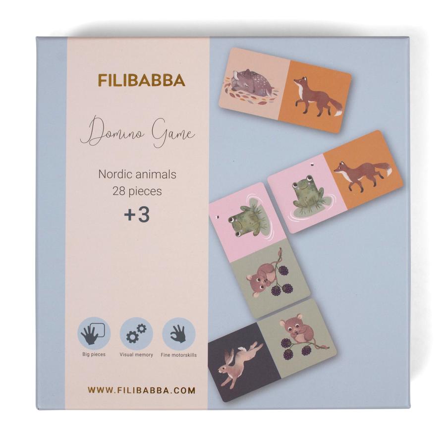 Filibabba Domino Spiel - Nordische Tierwelt