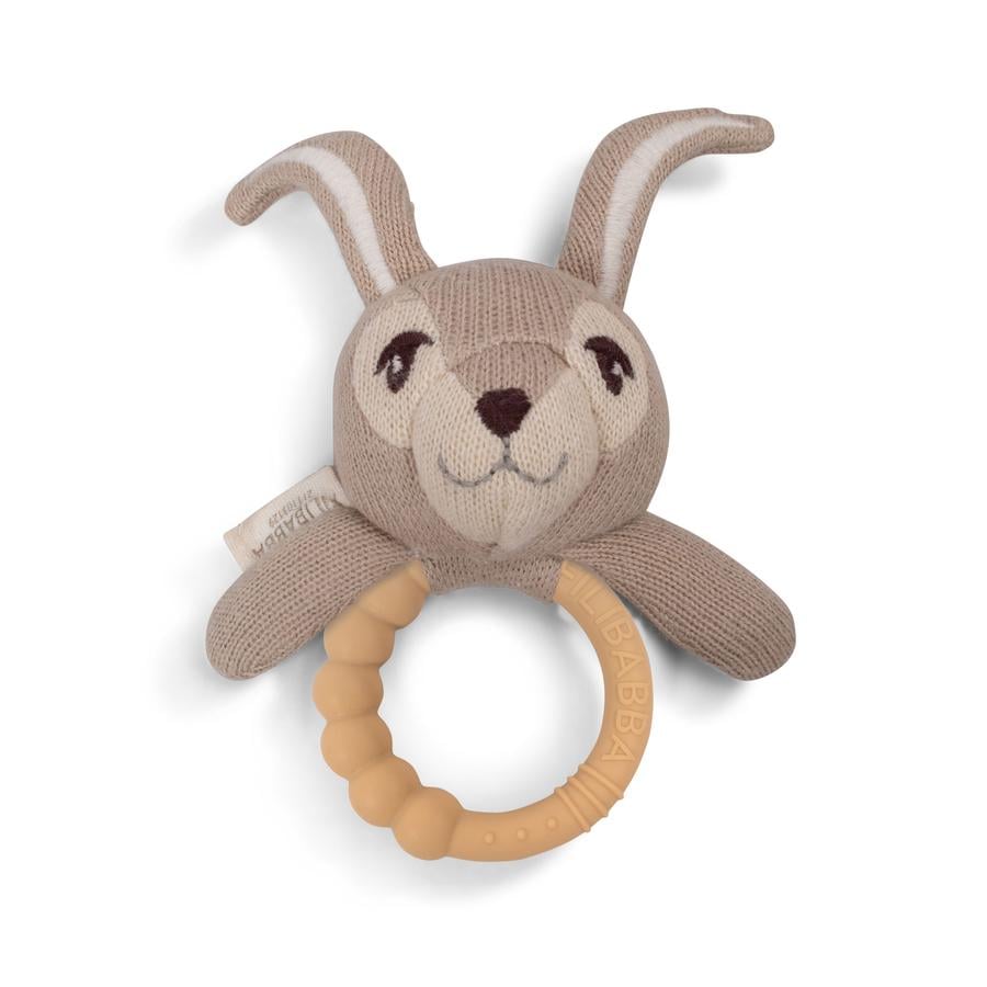 Filibabba  Chrastítko se silikonovým kroužkem na kousání - Henny the Bunny