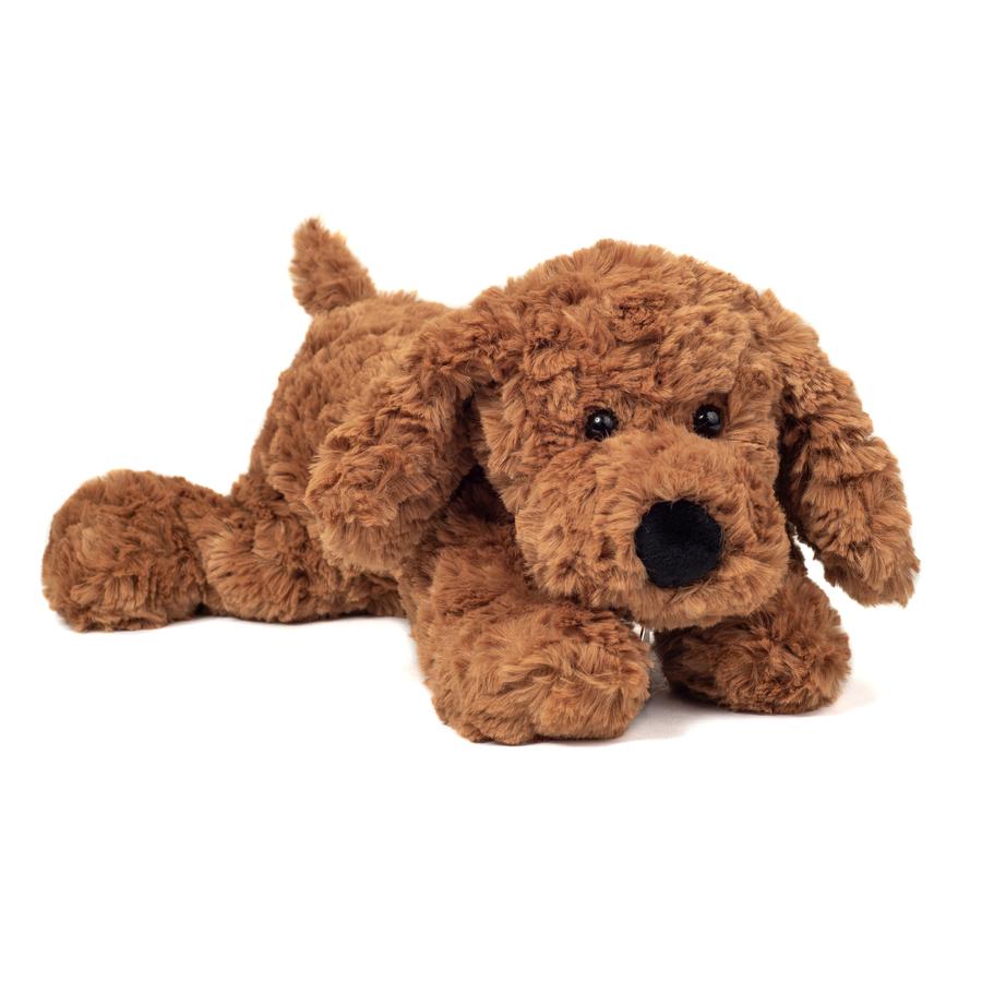 Teddy HERMANN ®Rattle hund brun, 28 cm