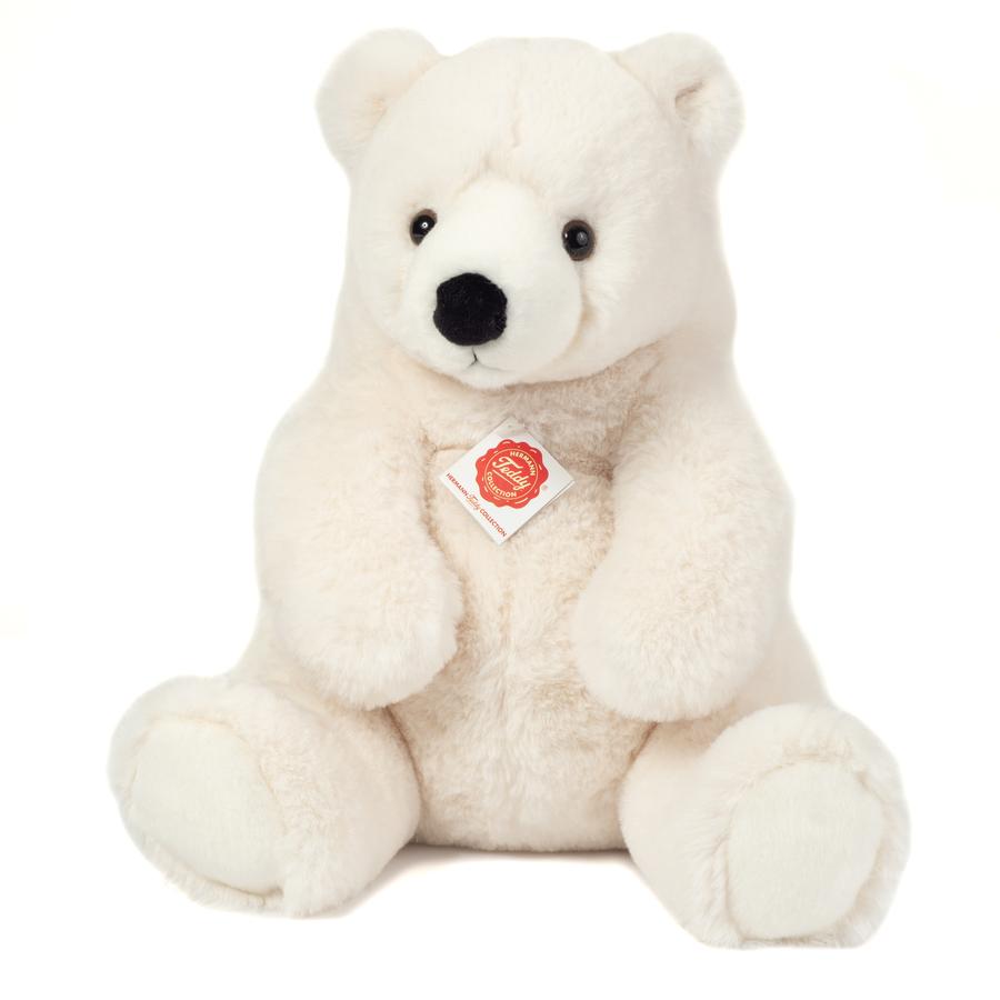 Teddy HERMANN ® Isbjørn siddende, 35 cm