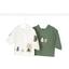 Mayoral 2 balení triček s dlouhým rukávem bílá/zelená