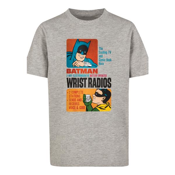 F4NT4STIC T-Shirt DC Comics Superhelden Batman TV Serie Wrist Radios heather grey