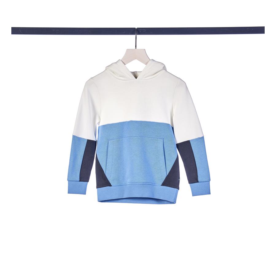 TOM TAILOR Sweatshirt color bloked hættetrøje light blå