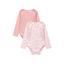 Minoti 2 pack bodysuits rosa