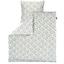 Alvi ® Sängkläder Petit Fleurs grön/vit 80 x 80 cm