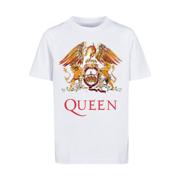 F4NT4STIC T-Shirt Queen Rockband Classic Crest Black weiß