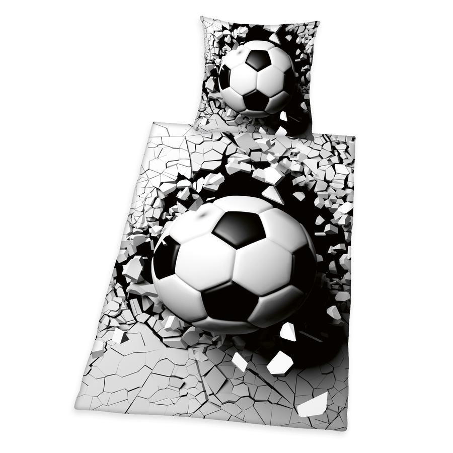 HERDING Sengelinned 3D fodbold 135 x 200 cm