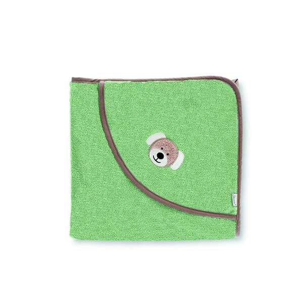 Sterntaler Badehåndklæde 100 x 100 cm Hund grøn