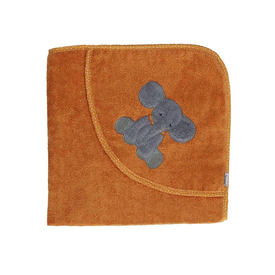 Sterntaler Badehåndklæde med hætte 100 x 100 cm Eddy rust