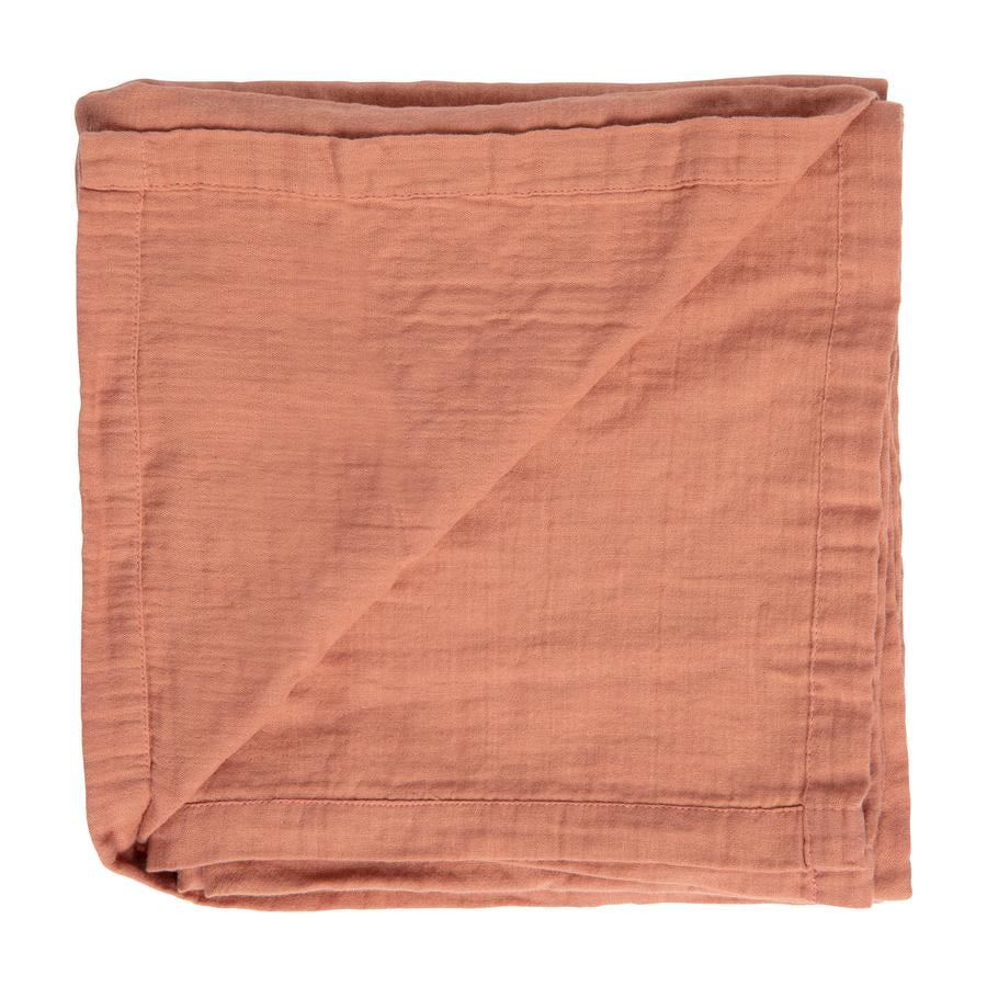 bébé jou® mousseline doek Pure Cotton Roze 110 x 110 cm 