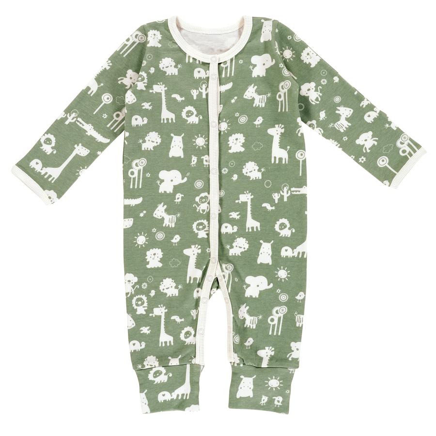 Alvi ® Pyjama Graniet Animals graniet groen/wit