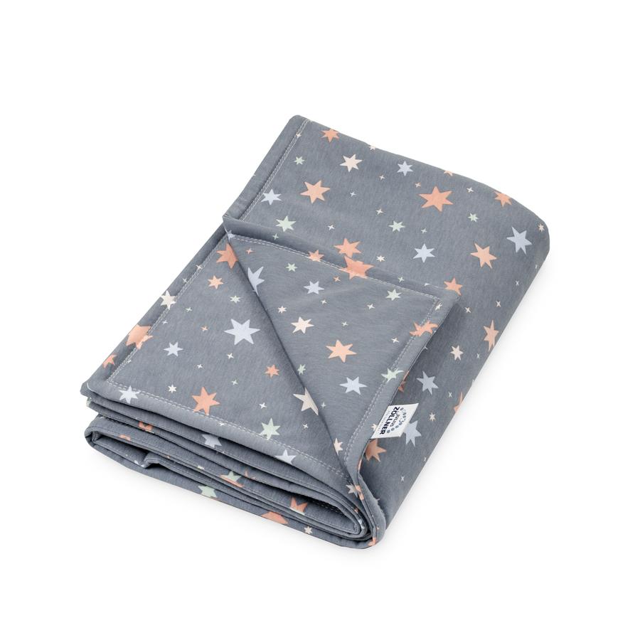JULIUS ZÖLLNER Jersey filt fodrad Shiny Stars i 70 x 100 cm 
