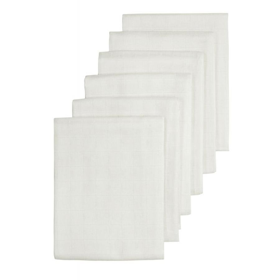 Meyco Blöjor av myller och gasväv Pack med 6 st. white 
