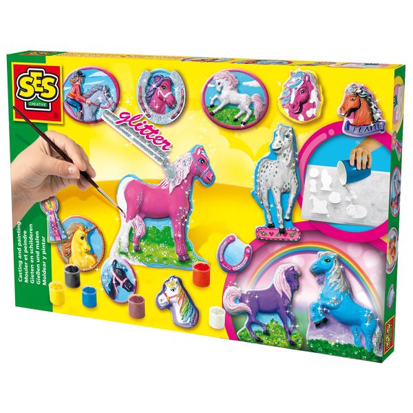 SES Creative Gips paarden gieten en schilderen