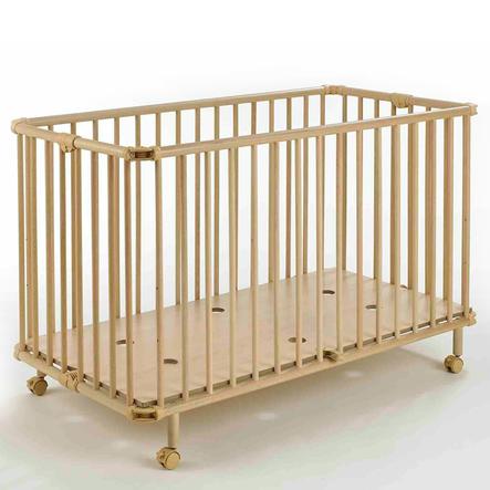 Geuther Lit Enfant A Barreaux Pliant Mayla Bois Naturel 60x1 Cm Roseoubleu Fr