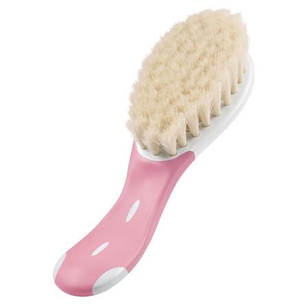 Nuk Brosse Bebe Extra Souple Vrais Poils De Chevre Rose Roseoubleu Fr