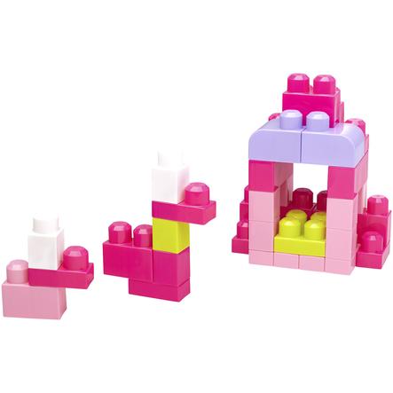 Mega Bloks First Builders DCH54 Bausteinebeutel Medium 60 Teile Pinkfarben 
