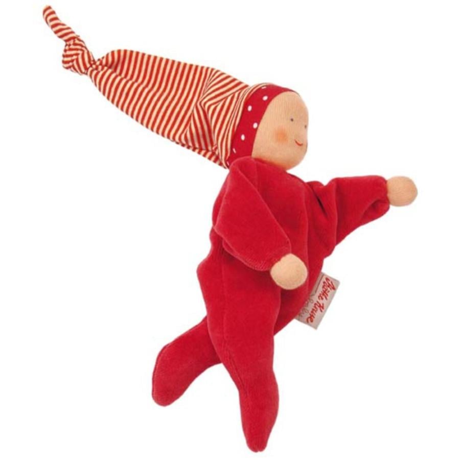 KÄTHE KRUSE Welurowa lalka kolor czerwony 20 cm