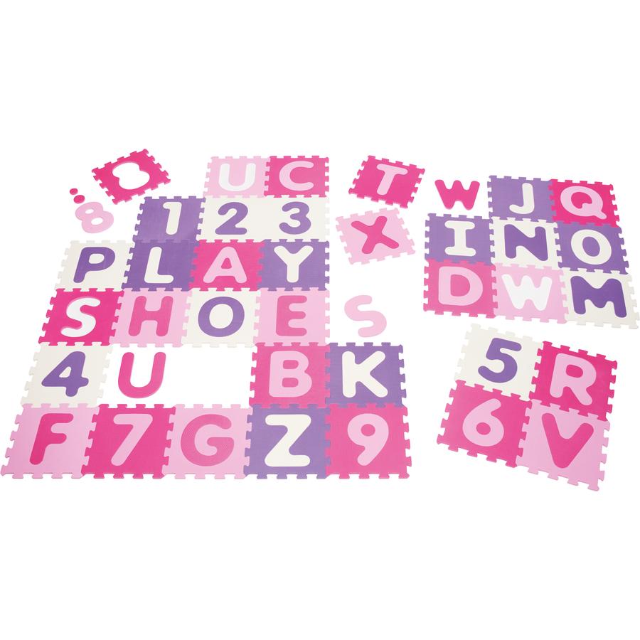 Playshoes EVA Puzzlematte 36-teilig, pink