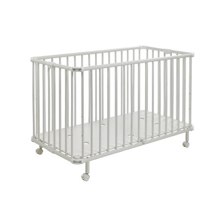 Geuther Lit Enfant A Barreaux Pliant Mayla Bois Blanc 60x1 Cm Roseoubleu Fr