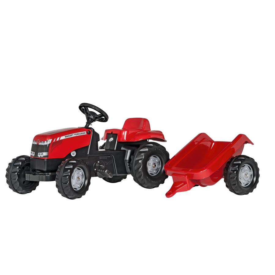 rolly®toys Tracteur enfant rollykid MF avec remorque rollyKid 012305
