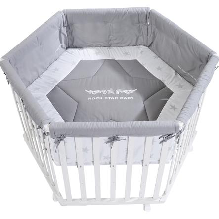 Roba Parc Bebe Hexagonal Rock Star Baby Blanc Roseoubleu Fr