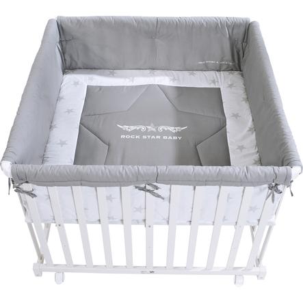 Roba Parc Bebe Rock Star Baby 100 X 100 Cm Blanc Roseoubleu Fr