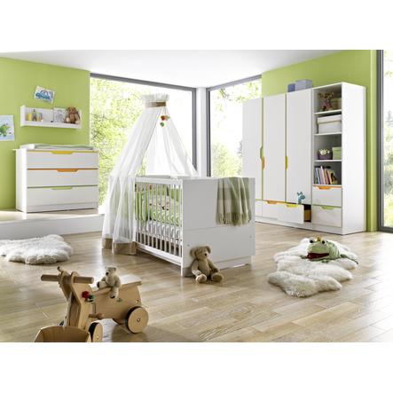 Geuther Ensemble Lit Bebe Commode A Langer Armoire Fresh Multicolore Roseoubleu Fr