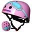 kiddimoto® Casque de vélo enfant Pink Goggle T. S
