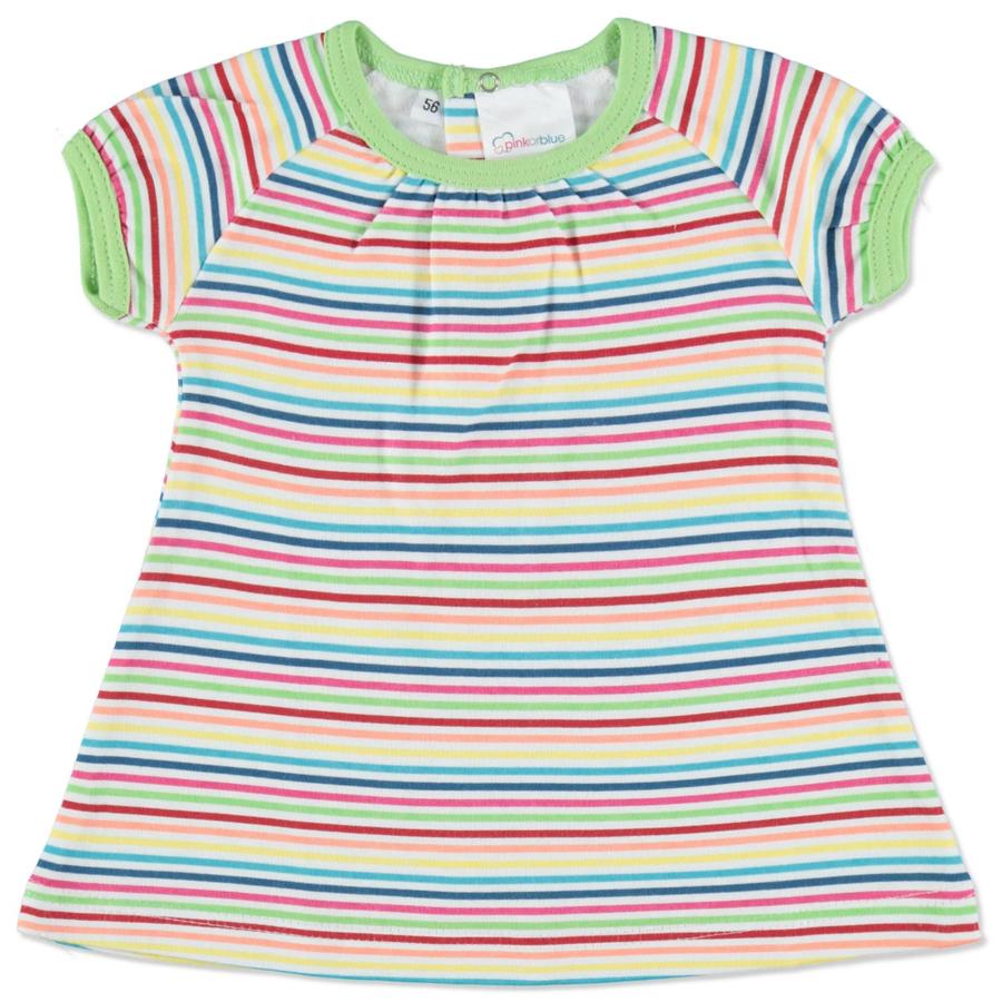 pink or blue Robe enfant rayures multicolores