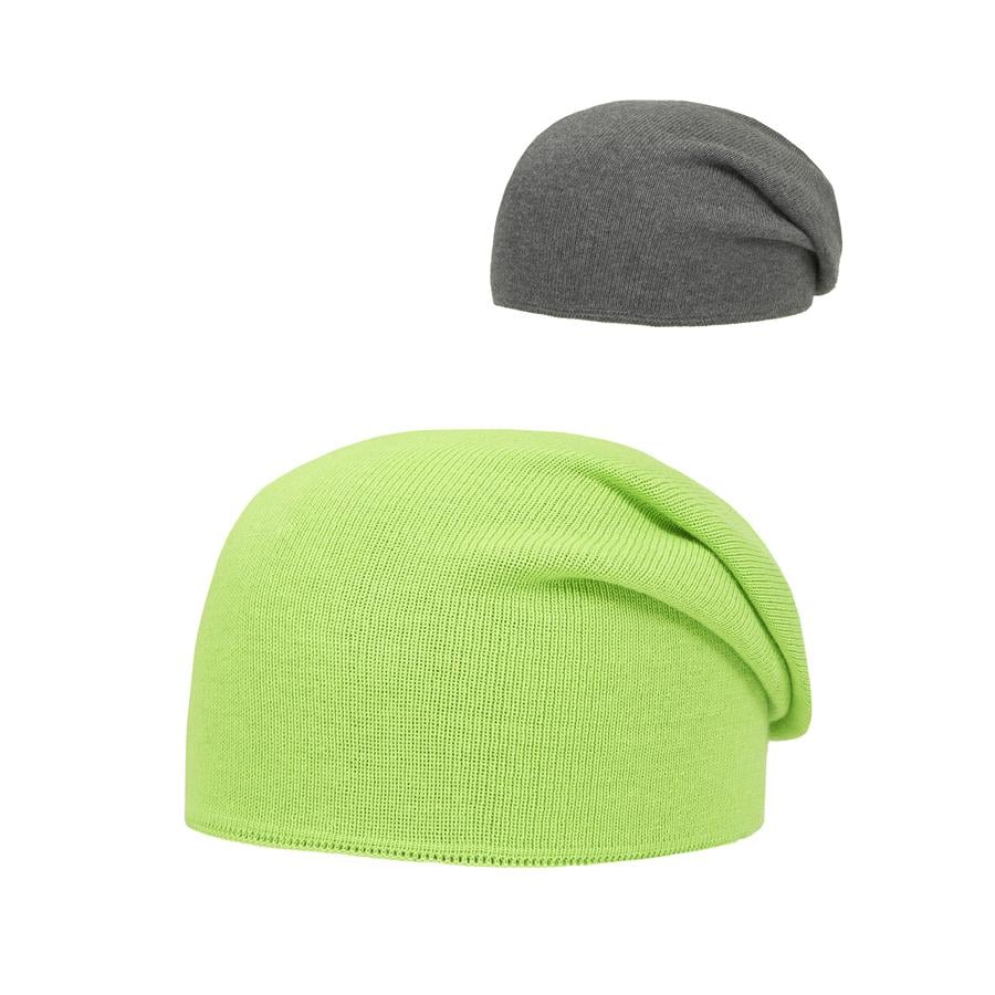 DÖLL Bonnet tricoté, vert/gris